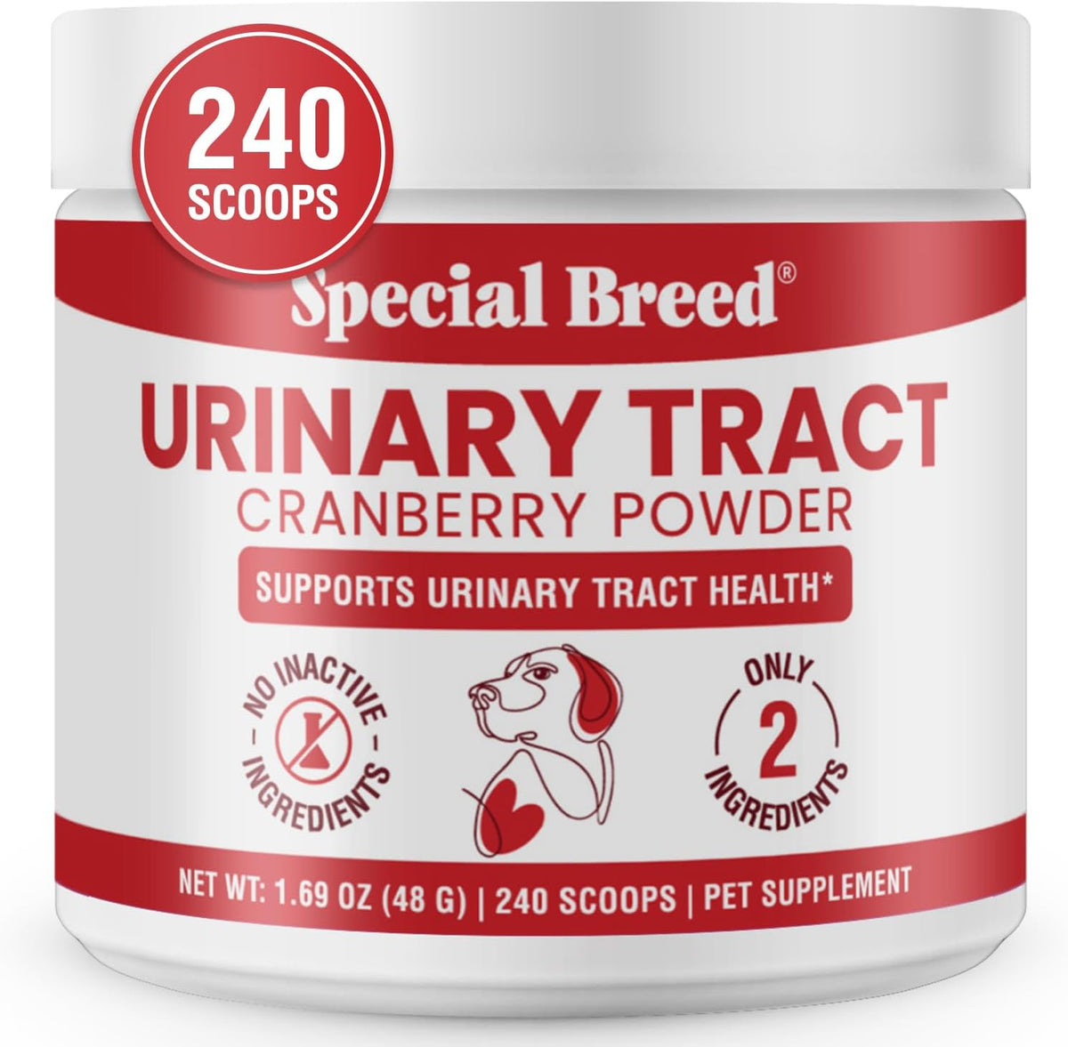 UTI & Urinary Tract Treatment for Dogs – Cranberry Powder for Bladder and Kidney Health – Helps Frequent Urination and Incontinence – Natural Dog UTI Support Supplement – Made in USA - görsel 8