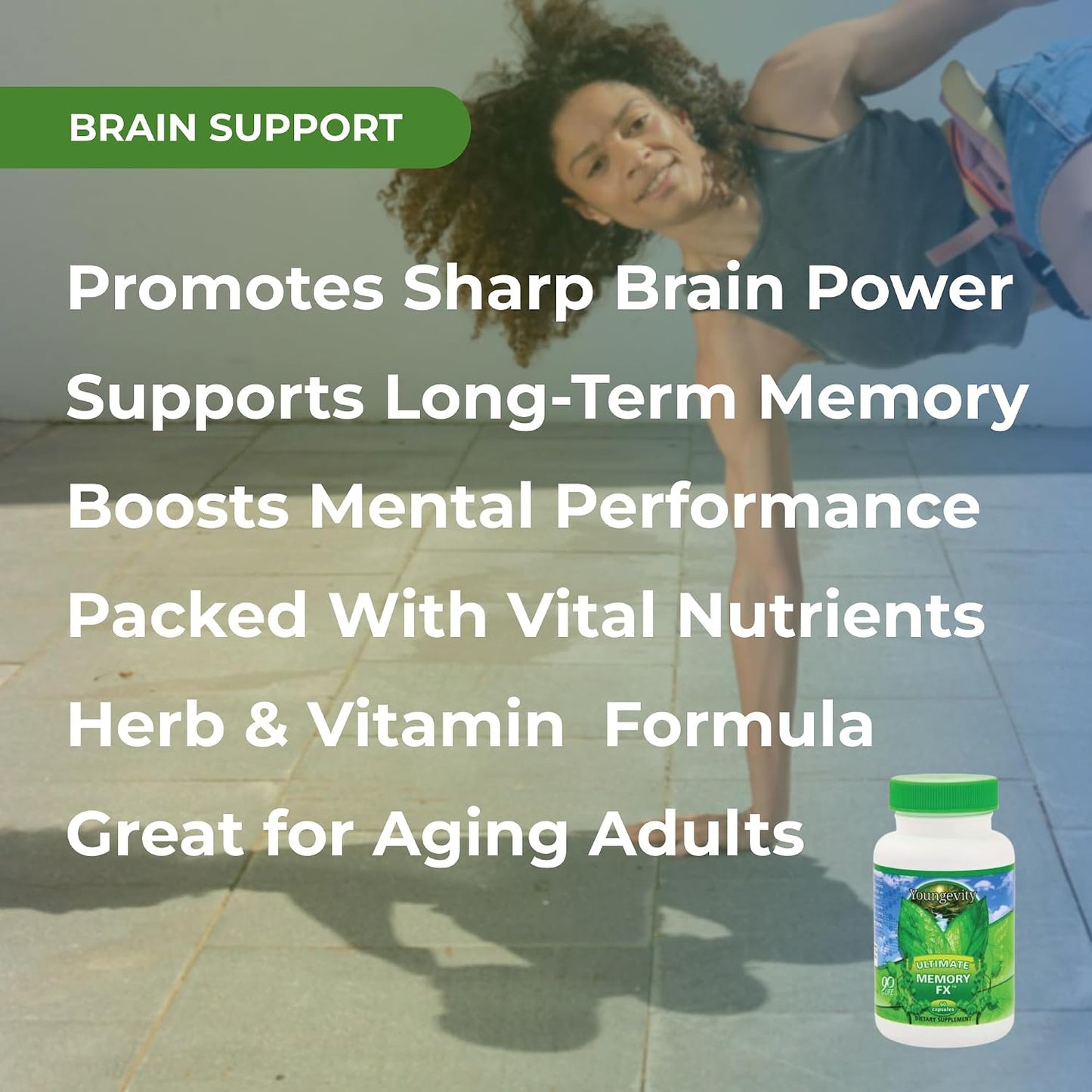Ultimate Memory FX - Brain Health Supplement with Ginkgo Leaf, Periwinkle Herb & Vitamins - görsel 4