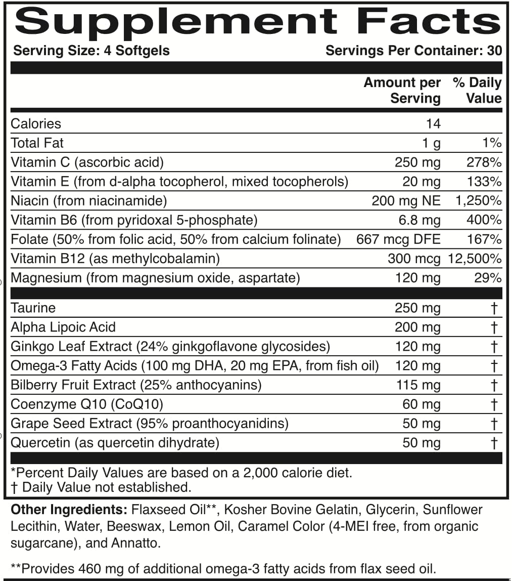 ScienceBased Health Optic Nerve Formula – Clinically Trialled Eye Supplement – 30-Day Supply - görsel 2