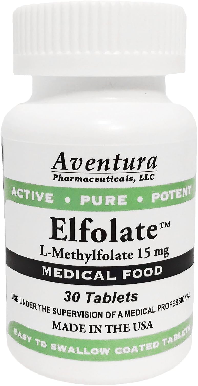 ELFOLATE® 15mg L-Methylfolate Medical Food Supplement – 30 Tablets - görsel 1