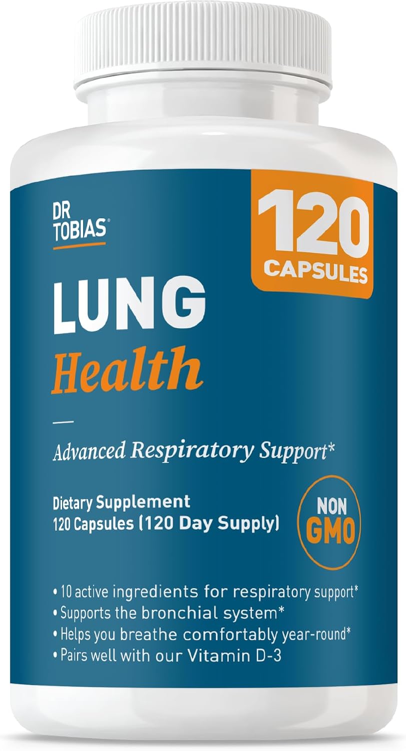 Dr. Tobias Lung Support Supplement – Lung Health with Vitamin C, Butterbur, Quercetin and Bromelain (60 Capsules) - görsel 8