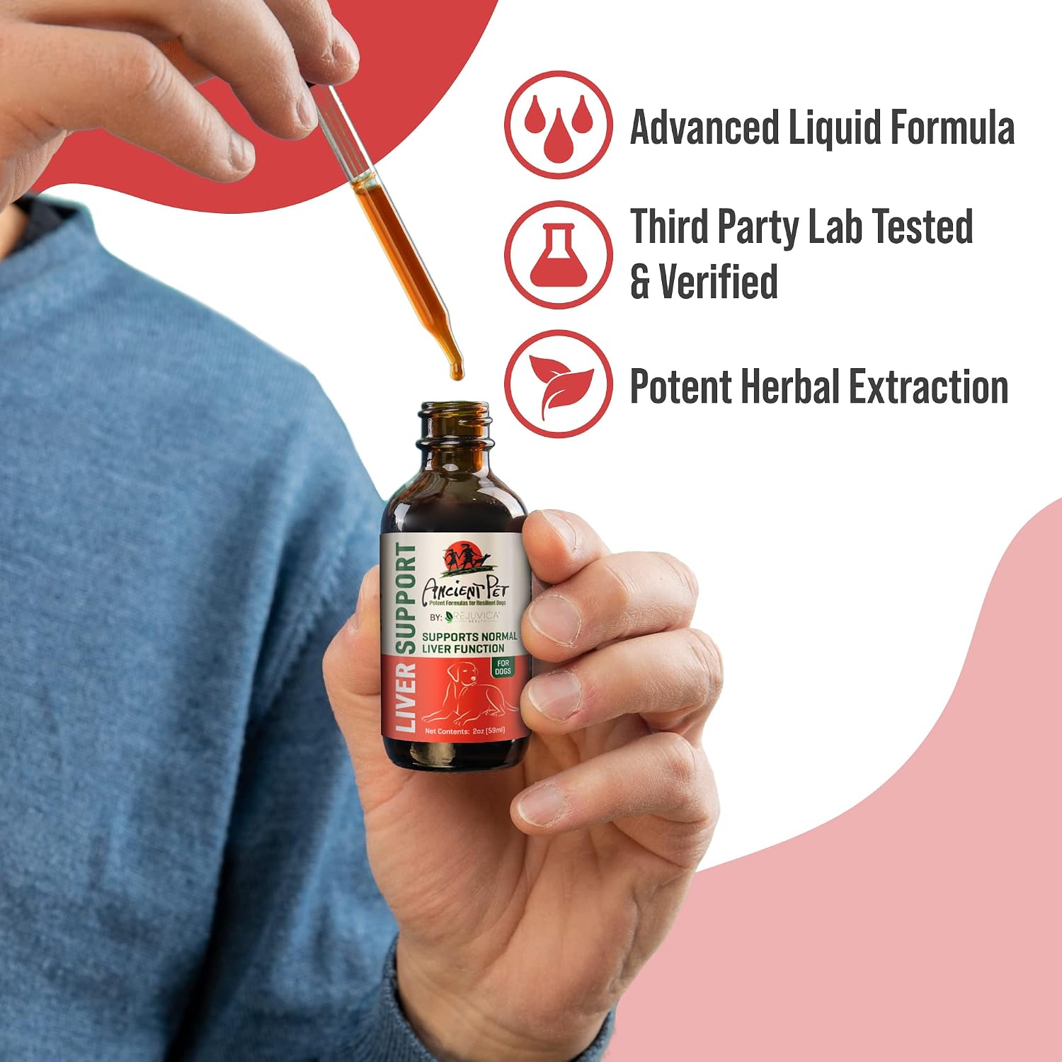 Ancient Pet Liver - Advanced Liver Support Supplement for Dogs - Liquid Delivery for Better Absorption - Milk Thistle, Dandelion, Artichoke & More! - görsel 4