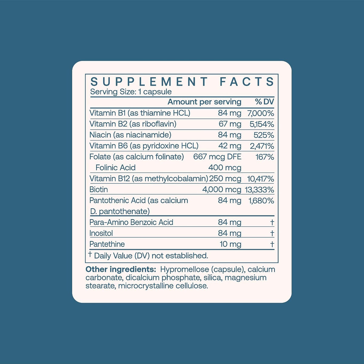 BodyBio Vitamin B Complex - 9 Essential B Vitamins with Methyl B12 and Folinic Acid, 90 Capsules - görsel 2