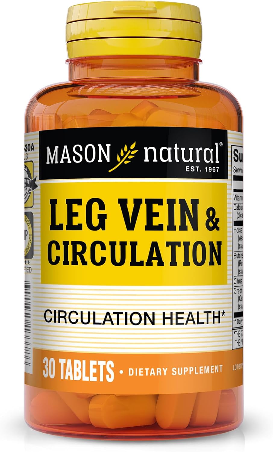 MASON NATURAL Leg Vein and Circulation Supplement – 30 Tablets - görsel 1