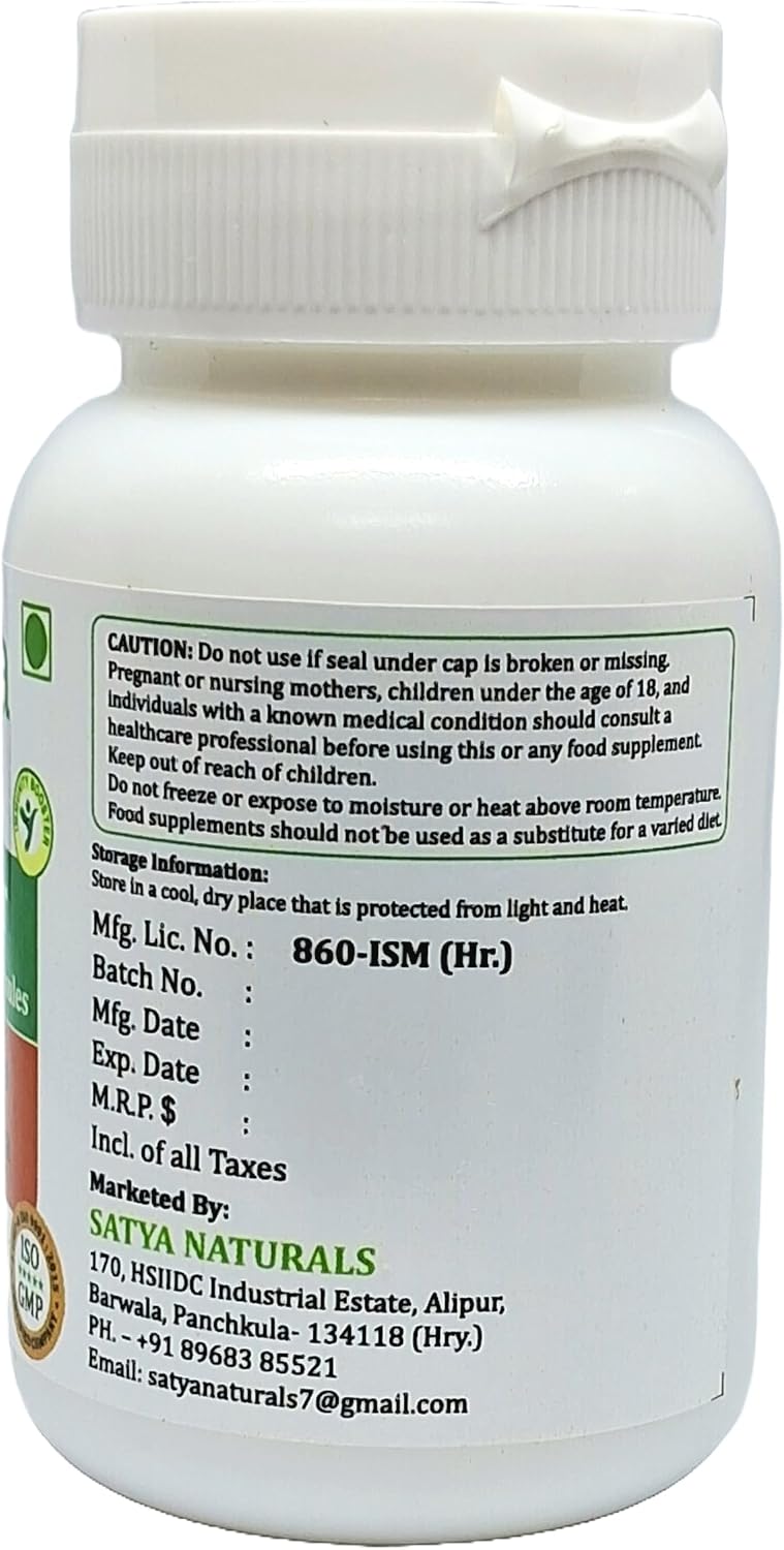 Kanchnar Forte Capsules 500 mg (4 Bottles of 60 Capsules) - Bauhinia Variegata Extract - Ayurvedic Herbal Supplement - görsel 5
