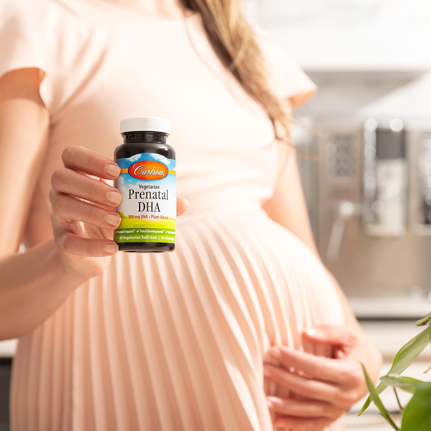 Carlson – Vegetarian Prenatal DHA, 500 mg DHA, Plant Based, Sustainably Sourced from Algae, 60 Softgels - görsel 3