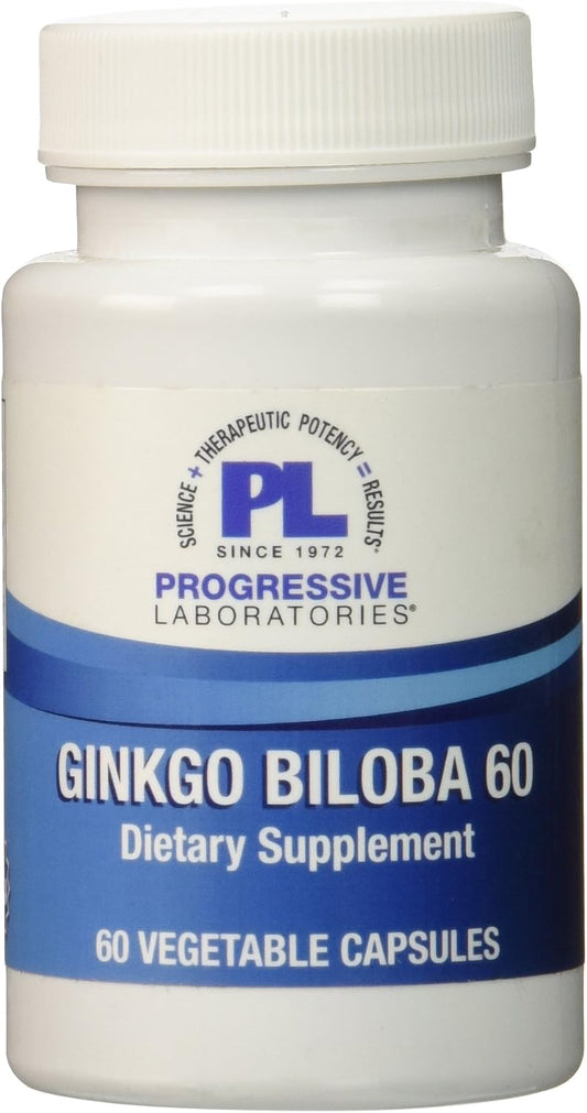 Progressive Labs Ginkgo Biloba Supplement – 60 Capsules