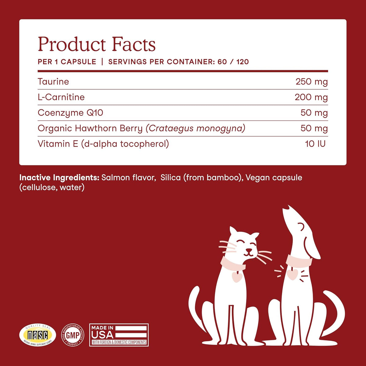 Fera Pets Cardiac Support for Dogs and Cats - 60 Capsules - görsel 8