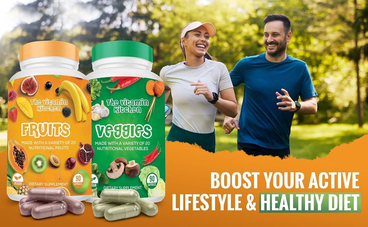 The Vitamin Kitchen Fruit & Veggie Supplement - 180 Capsules (2-Pack) - görsel 5