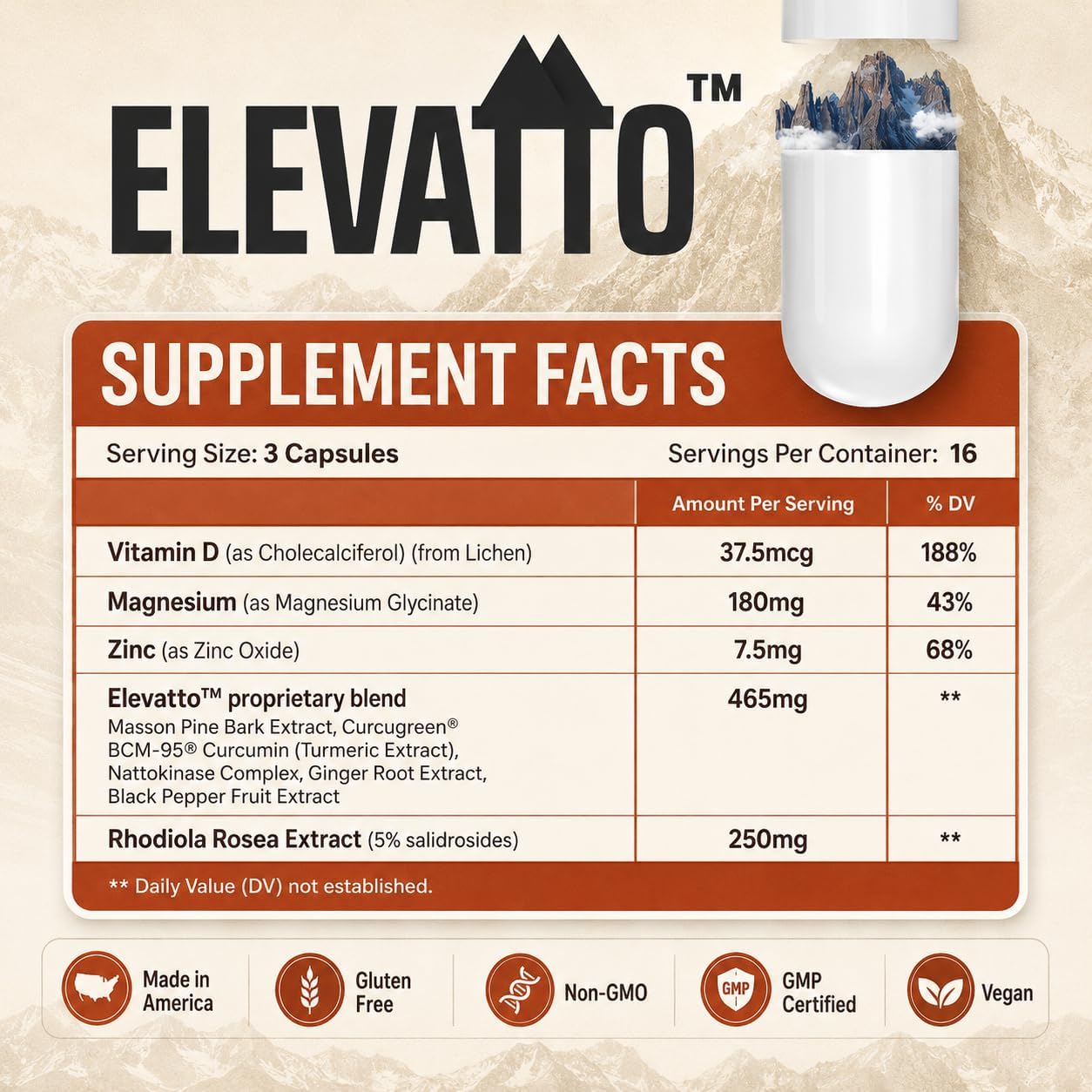 Altitude Sickness Prevention – Altitude Armour Premium Altitude Acclimatisation Support – Highly Bio-available High Altitude Formula for Travel, Hiking, Skiing, & Mountain Trips - görsel 9