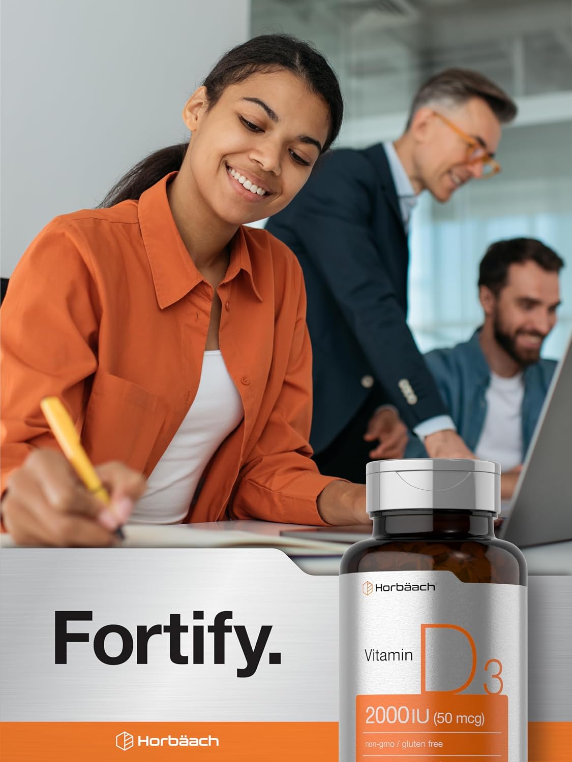 Horbaach Vitamin D3 2000 IU Softgels | 150 Count | Cholecalciferol Supplement - görsel 7