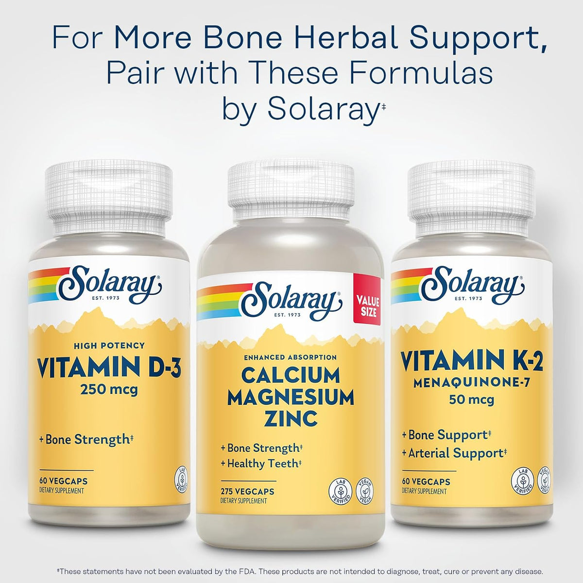 SOLARAY Vitamin D3 10000 IU (250 mcg) – High-Strength Supplement for Bones & Immune Health, 60 Vegetarian Capsules - görsel 6
