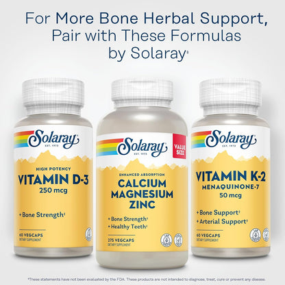 SOLARAY Vitamin D3 10000 IU (250 mcg) – High-Strength Supplement for Bones & Immune Health, 60 Vegetarian Capsules