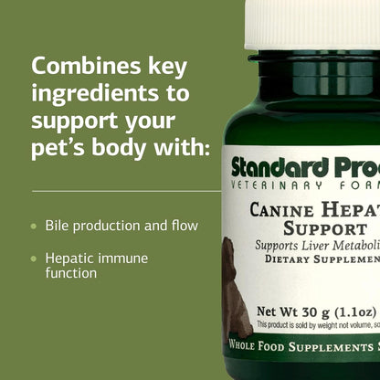 Standard Process Canine Hepatic Support – Dog Supplement for Liver Health – Powder – 30 g