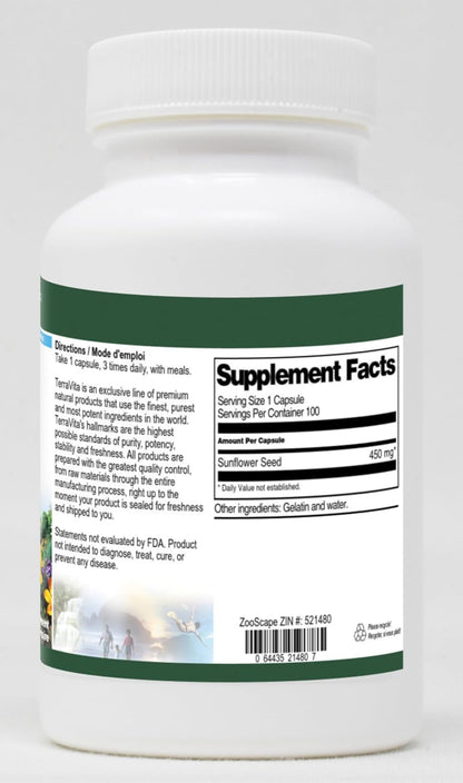 Terravita Sunflower Seed - 450 mg (100 Capsules)