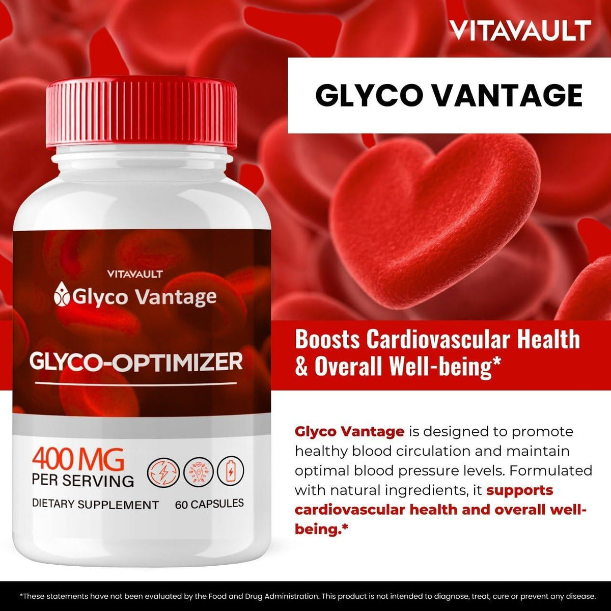 Glyco Vantage Capsules - Premium GlycoVantage Official Formula Glyco Optimiser - Maximum Strength All Natural Supplement (60 Capsules) - görsel 4