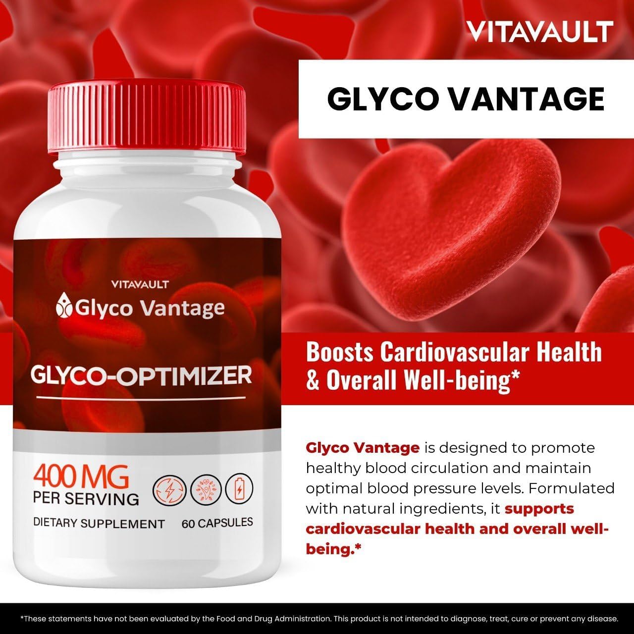 Glyco Vantage Capsules - Premium GlycoVantage Official Formula Glyco Optimiser - Maximum Strength All Natural Supplement (60 Capsules) - görsel 4