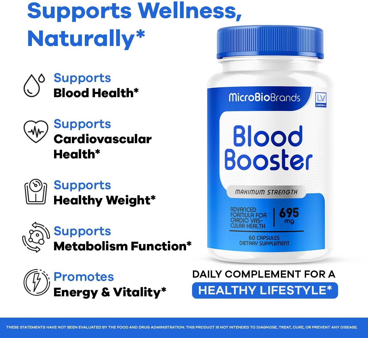 (3 Pack) Microbio Capsules - Official Micro Bio Advanced Supplement Pills Blood Balance Health Support Formula, All Natural Microbio for Overall Health & Wellness Reviews, 180 Capsules for 3 Months - görsel 3