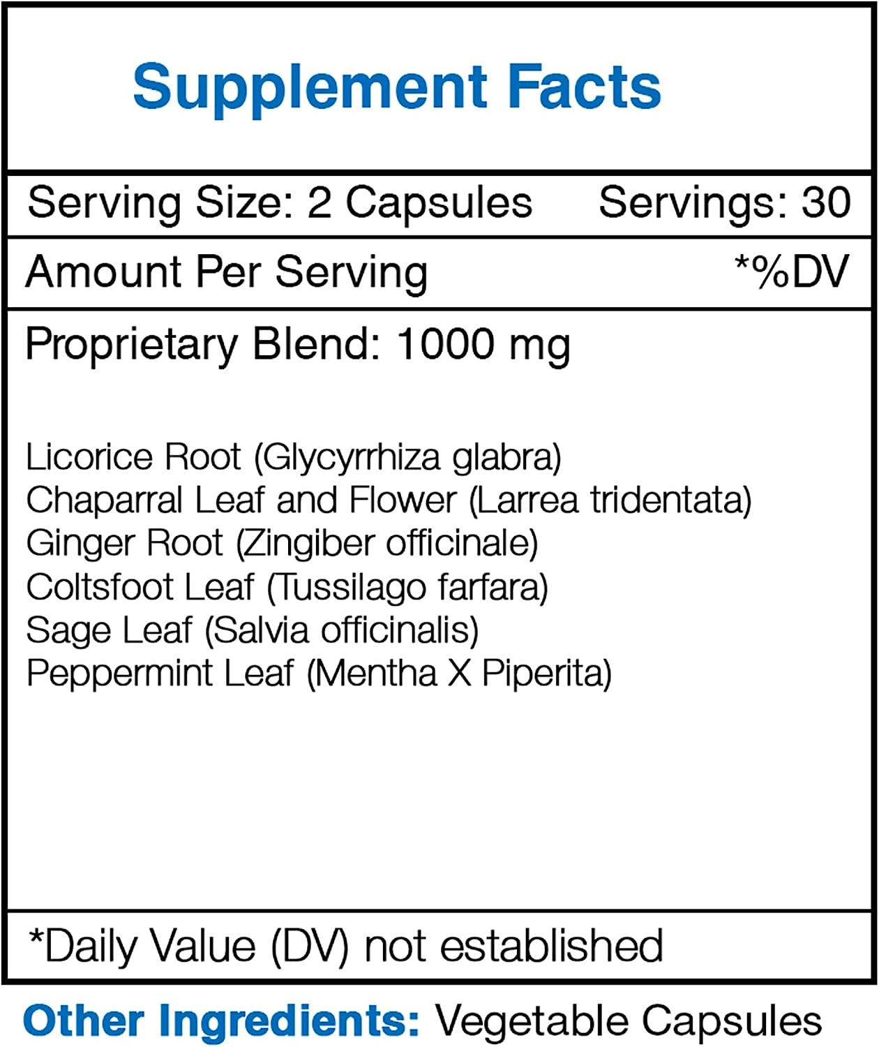 Secrets of the Tribe Clearway Clear Breathing Formula Herbal Supplement Blend (60 Capsules) - görsel 3