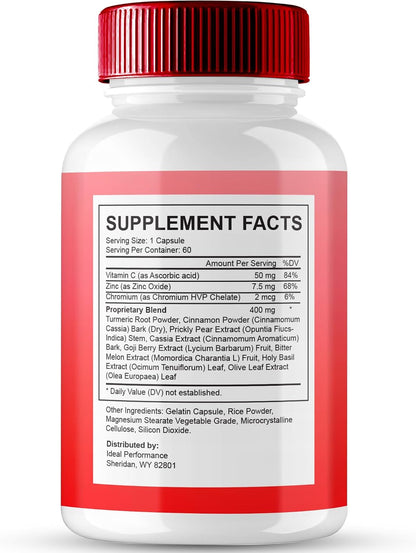 Gluco Extend Capsules - Maximum Strength All Natural Food Supplement (5 Pack)