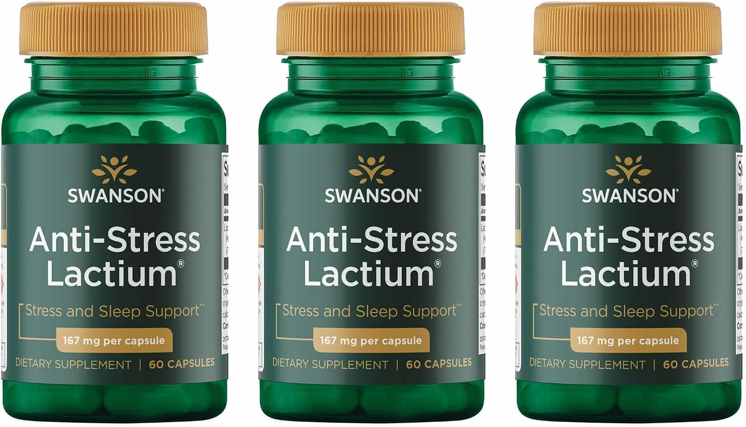 Swanson Women's Anti-Stress Formula with Lactium – 60 Capsules for Stress Relief, Relaxation and Sleep Support - görsel 8