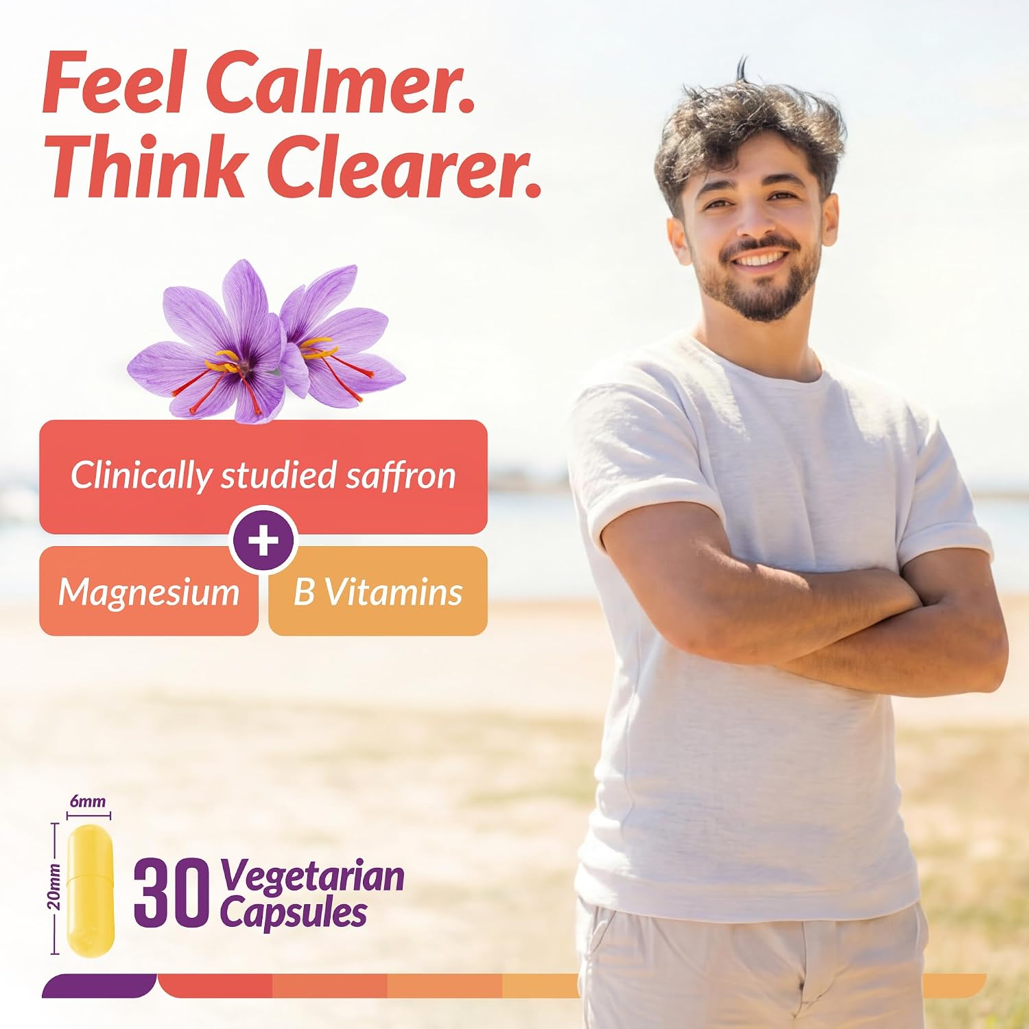NAVEH PHARMA Saffrox Saffron Supplement – 30 High Strength Affron Extract Capsules (28mg) – Natural Mood Booster, Focus & Brain Support - görsel 7