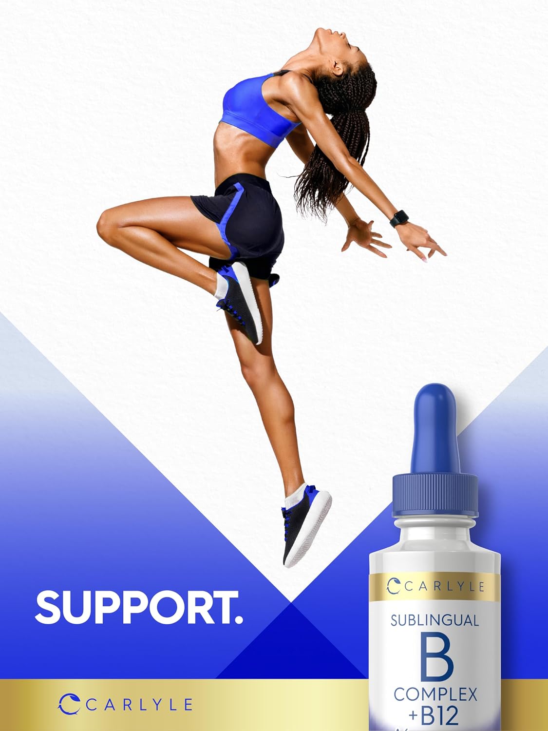Carlyle Vitamin B Complex Sublingual | 60 ml | Liquid Drops | with B12 | Berry Flavour | Vegetarian, Non-GMO & Gluten-free Supplement - görsel 6