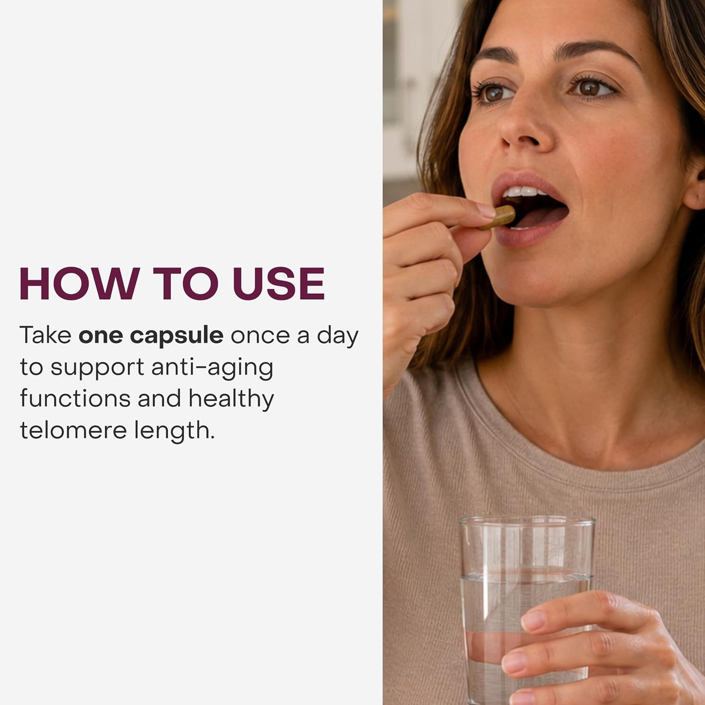 Healthycell Telomere Length Supplement - Anti-Ageing Cellular Support with AC-11, Astragalus & Resveratrol - 30 Capsules - görsel 4