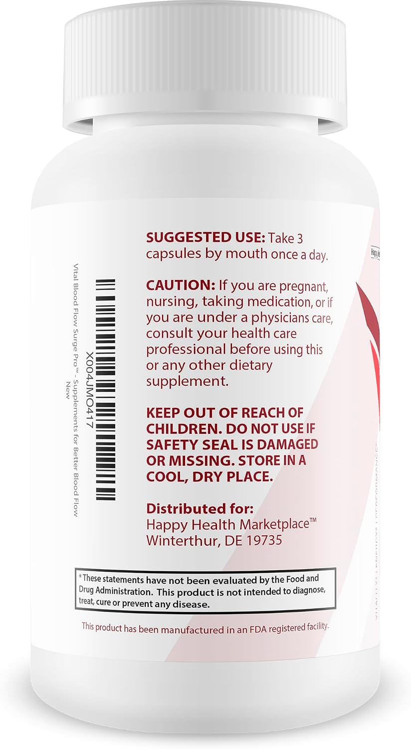 Vital Blood Flow Surge Pro - Advanced Blood Flow Support Capsules - görsel 3