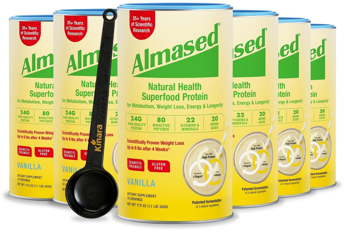 Almased Vanilla Protein Powder – Gluten-Free Meal Replacement Shake for Weight Management (3 Pack, 500g Each) - görsel 10