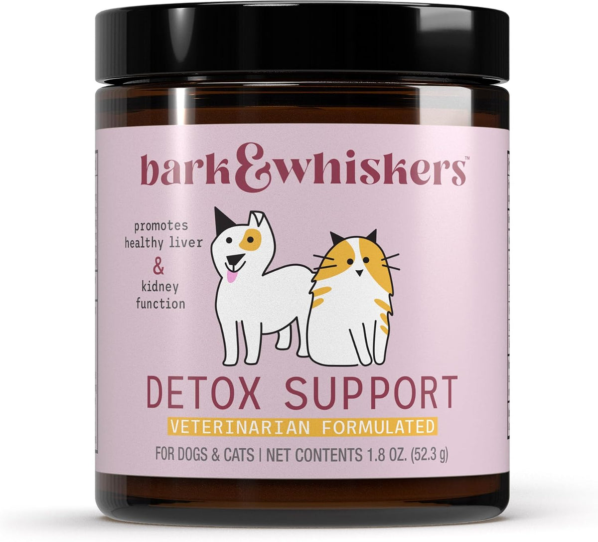 Bark & Whiskers Detox Support - Helps Support Healthy Liver & Kidney Function - Herbal Blend with Organic Milk Thistle & Green Tea - 51 g - görsel 1