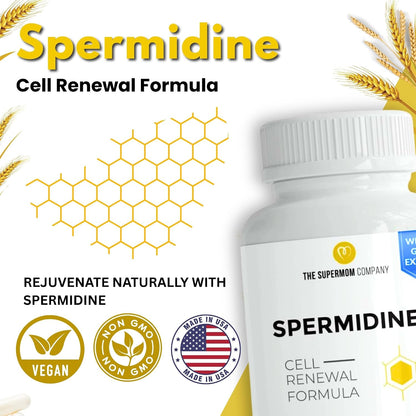 Spermidine Supplement – 60 Vegetable Capsules – Wheat Germ Extract with 1000 mg Spermidine, Enhanced with BioPerine – Image 7