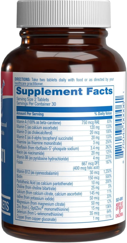 Iron-Free Multivitamin for Women 50 and Over - Gentle, Easy to Digest with 30 Nutrients