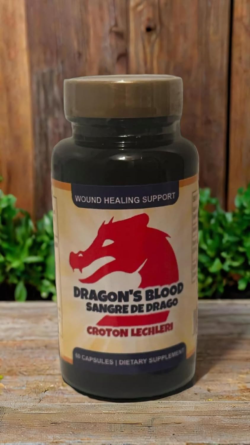 Dragon's Blood Resin Extract - Croton Lechleri - 500mg, 60 Capsules - görsel 4