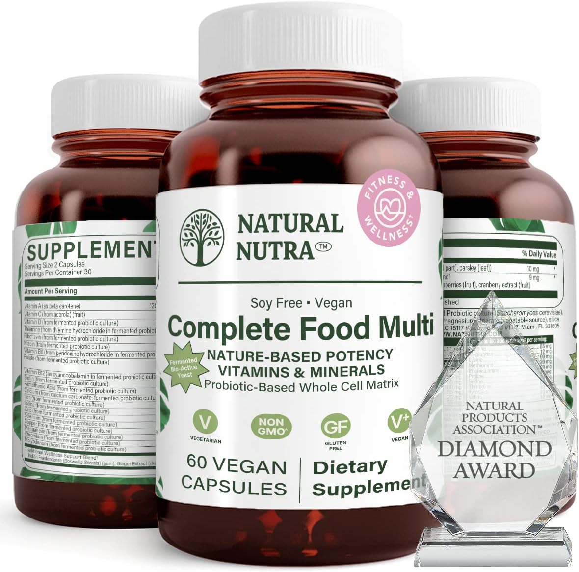 Natural Nutra Whole Food Complete Multivitamin and Mineral for Women and Men - görsel 1