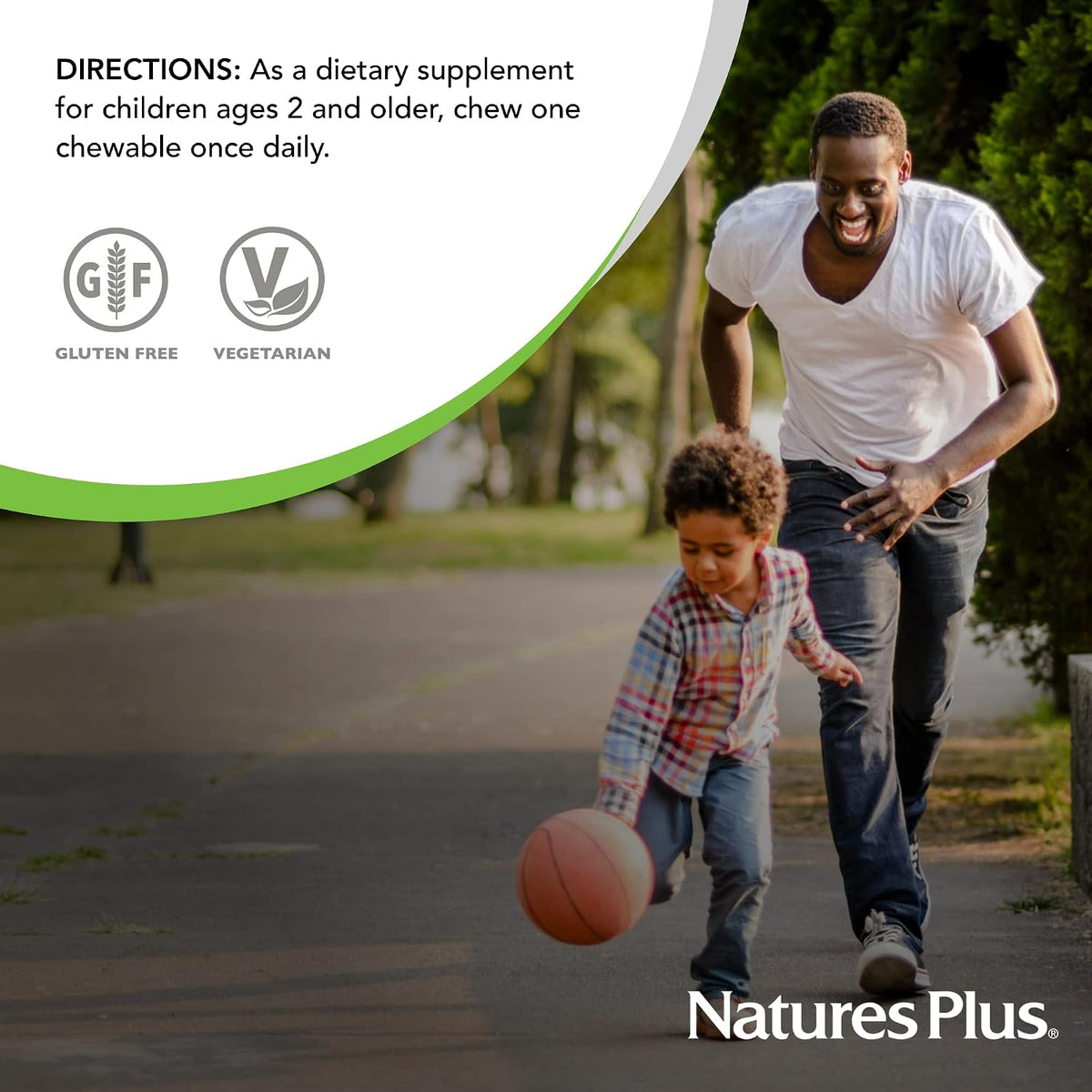 Natures Plus Animal Parade Sugar-Free Children's Vitamin D3 - 500 IU - Black Cherry Flavour - 90 Chewable Animal Shaped Tablets - görsel 6