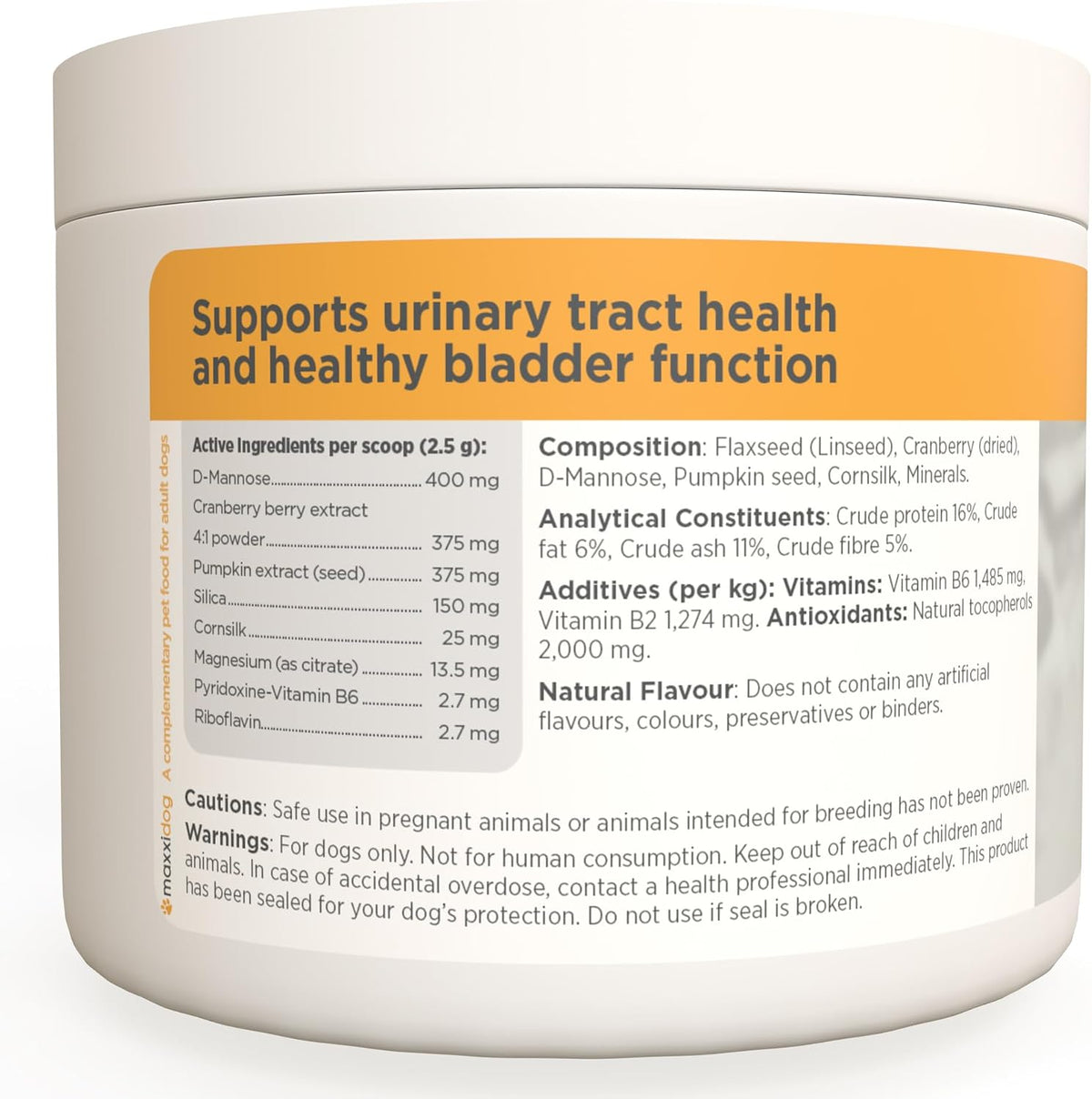 maxxiUtract Urinary and Bladder Support for Dogs – D-Mannose and Cranberry Powder - görsel 8