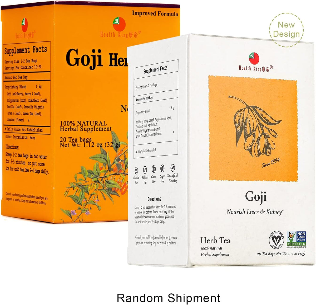 Health King Goji Tea – 20 Tea Bags - görsel 2