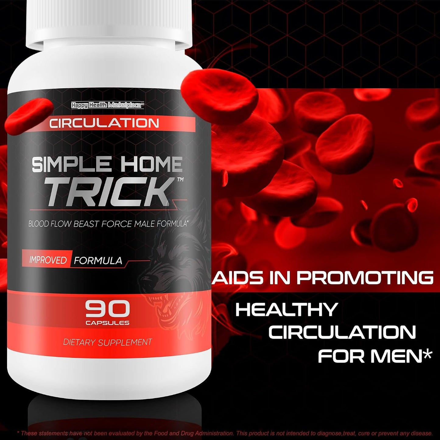 Simple Home Trick Men's Circulation Supplement – Improved Formula - görsel 5