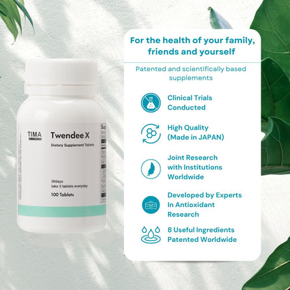 TWENDEE X – Japanese Patented Antioxidant Supplement for Heart, Brain, Immune & Eye Health