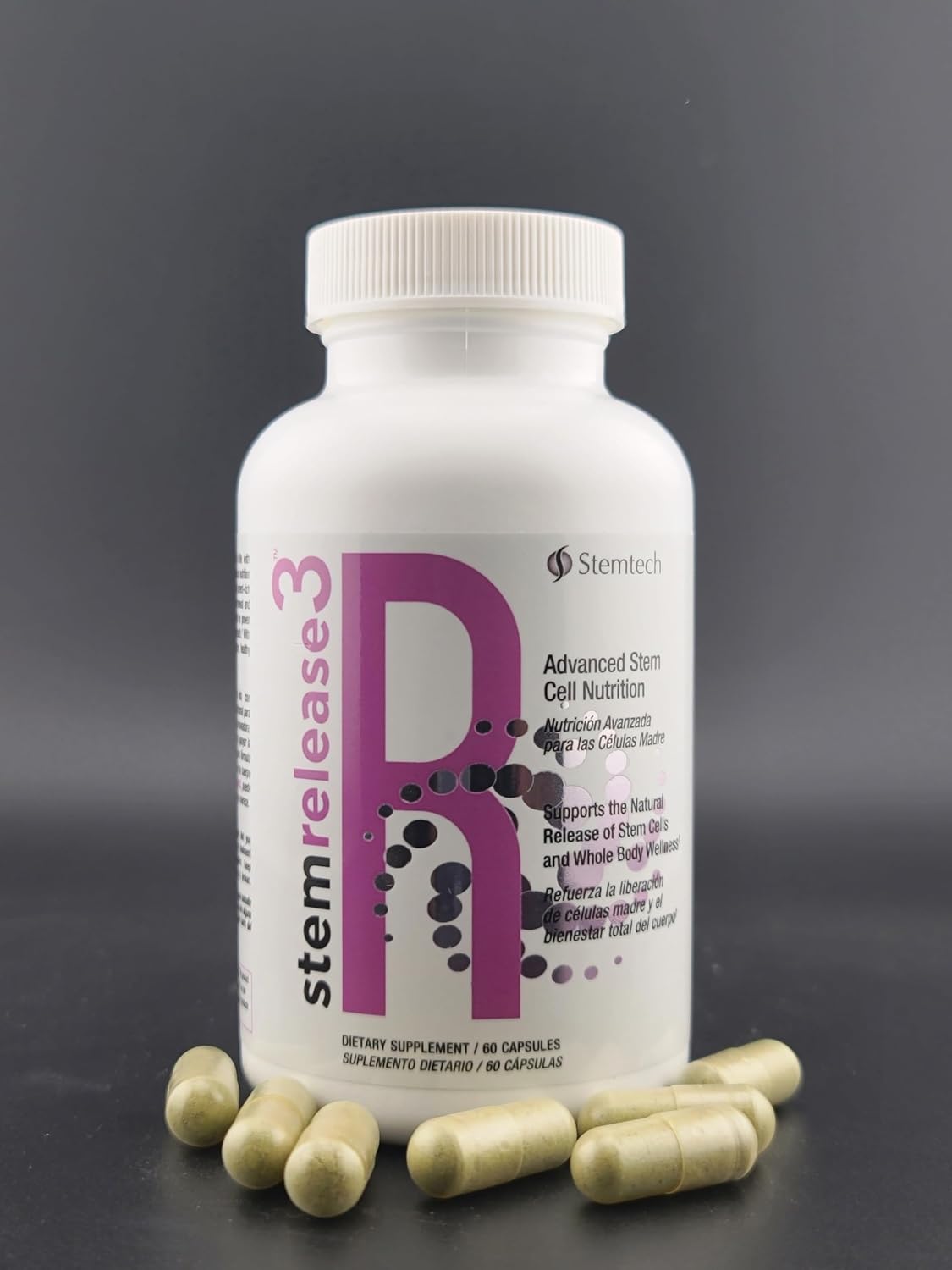 Stemrelease3 Advanced Stem Cell Nutrition for Natural Renewal and Vitality, Exclusive Blend for Supporting Telomere Health, 60 Capsules - görsel 2