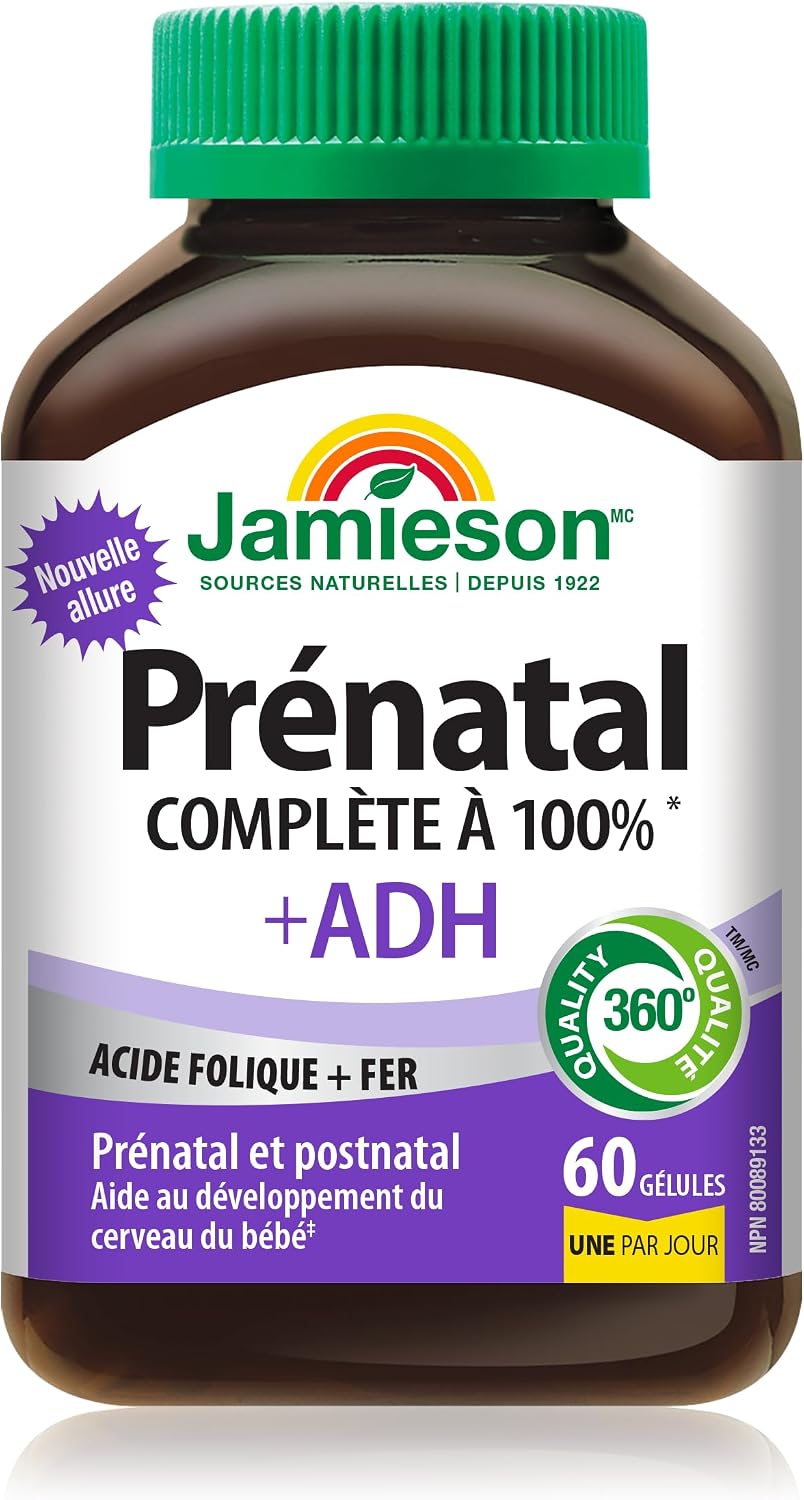 Jamieson PRENATAL Complete Multivitamin with DHA Supplement, 60 Softgels - görsel 2