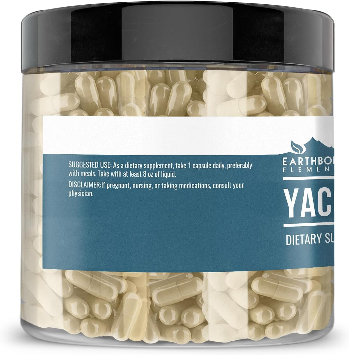 Earthborn Elements Yacon Root (200 Capsules), Pure & Undiluted, No Additives - görsel 3