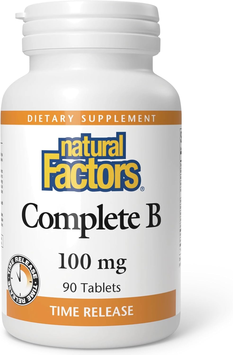 Natural Factors Complete B 100 mg, Time-Release – 90 Tablets - görsel 1