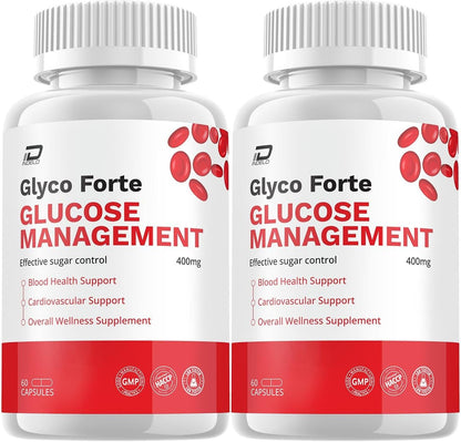 Glyco Forte Capsules – GlycoForte Advanced Supplement (2 Pack, 120 Capsules)