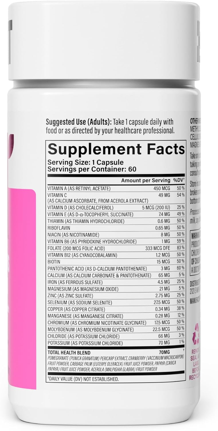 Habit Women's Multi Supplement 2 Pack - 120 Capsules, 23 Essential Vitamins & Minerals, Non-GMO - görsel 5