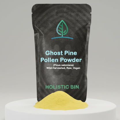 Holistic Bin Pine Pollen Powder – Wild Harvested Canadian Pine Pollen, 20 g