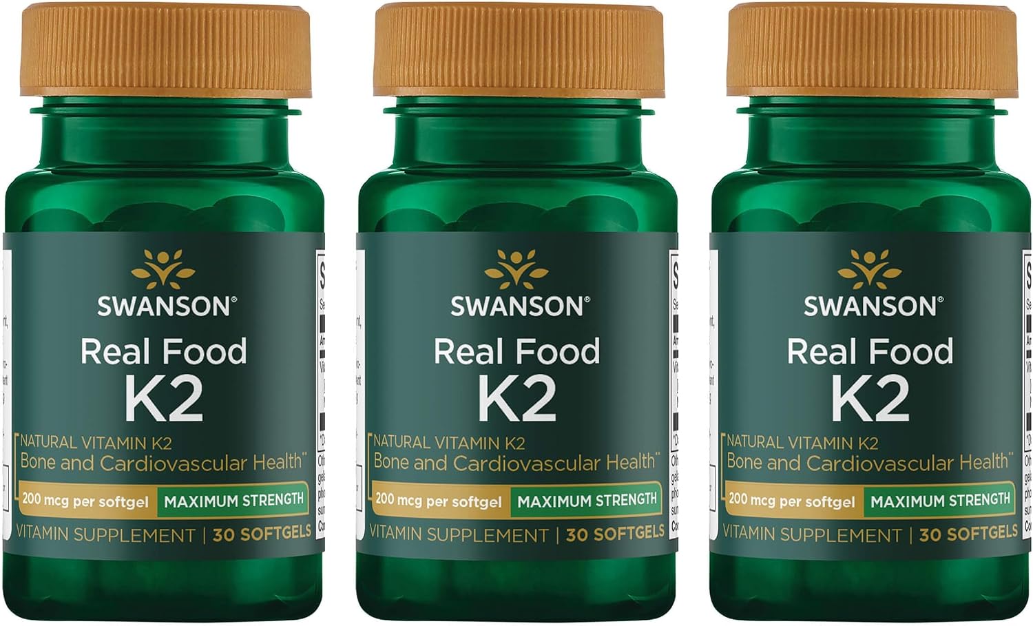 Swanson Maximum Strength Vitamin K2 (MK-7) – 200 mcg, 30 Softgels - görsel 8