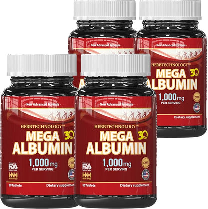 Dr.K&C Mega Albumin Protein Food Supplement 1000mg - 3 Bottles (180 Tablets Each)