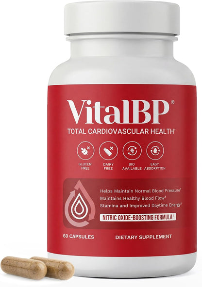 Vital BP – Support for Normal Blood Pressure with CoQ10, L-Citrulline, and K2 & D3 (60 Capsules)